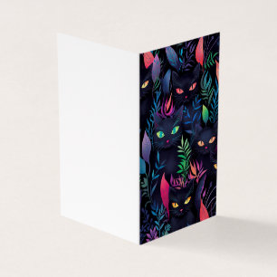 Niedliche Black Cat Card
