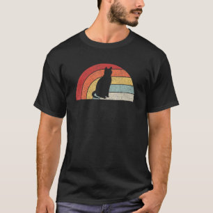 Niedliche Black Cat Owner Geschenk Vintag Retro Ca T-Shirt