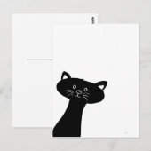 Niedliche Black Cat Postkarte (Vorne/Hinten)