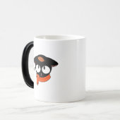 ✨ Niedliche Black Cat Tasse - Herbstfall ✨ (Vorderseite Links)
