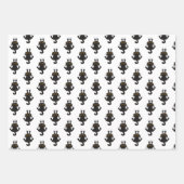 Niedliche Black Cat Wrapping Papers Geschenkpapier Set (Vorderseite 2)