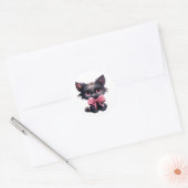 Niedliche Black Kitten Stickers (Umschlag)