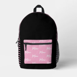 Niedliche Black & Pink "Meow" Tasche - Girls Daily
