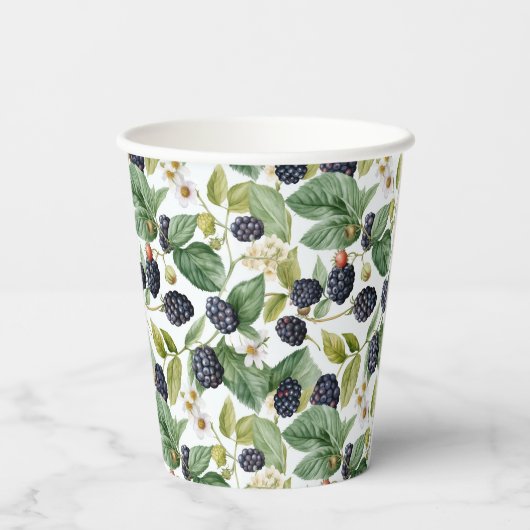 Niedliche BlackBerry Pappbecher (Rückseite)