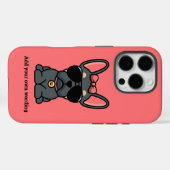 Niedliche Blanche Tan Bulldog Case-Mate iPhone Hülle (Rückseite (Horizontal))