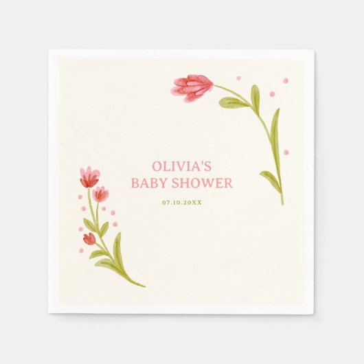 Niedliche Bläschendusche Serviette (Vorderseite)