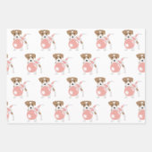 Niedliche Blase Gum Dog Welpe blasen Blase Geschenkpapier Set (Vorderseite 3)