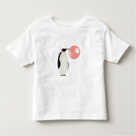 Niedliche Blase Gum Pinguin Blasen Blase Kleinkind T-shirt