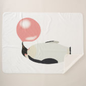 Niedliche Blase Gum Pinguin Blasen Blase Sherpadecke (Vorderseite (Horizontal))