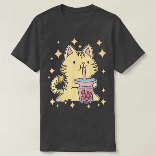 Niedliche Blase Tee Kitty Kawaii Boba Tea Katze Ja (Design vorne)