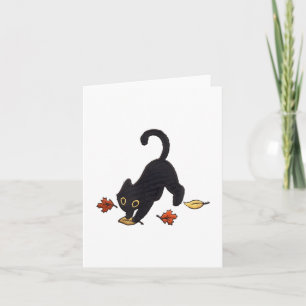 Niedliche Blätter für die Katzenaufstellung _1 Karte