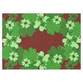 Niedliche Blätter für grüne Ladybug-Insektenkleber Tischdecke (Vorderseite (Horizontal))