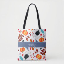 Niedliche Blätter und Kürbismuster