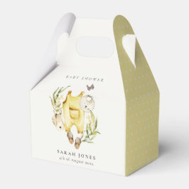 Niedliche Blattfolie Gelbe Kleidung Kinderdusche Geschenkschachtel