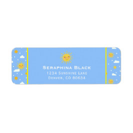 Niedliche Blau- und Gelbsonnenwolken