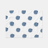 Niedliche Blaubeere Fleecedecke (Vorderseite (Horizontal))