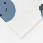 Niedliche Blaubeere Fleecedecke (Ecke)