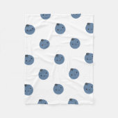Niedliche Blaubeere Fleecedecke (Vorderseite)