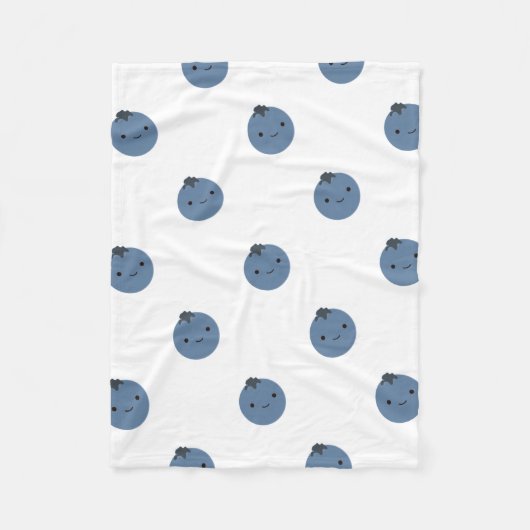 Niedliche Blaubeere Fleecedecke (Vorderseite)