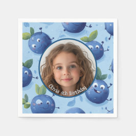 Niedliche Blaubeere nach Kundenwunsch Foto und Nam Serviette