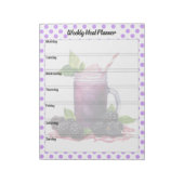 Niedliche Blaubeere Notizblock (Rotiert)