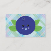 Niedliche Blaubeere Visitenkarte (Rückseite)