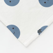 Niedliche Blaubeeren Fleece Blanket (Ecke)