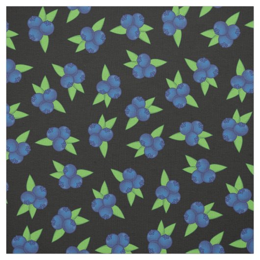 Niedliche Blaubeeren Früchte Kinder Stoff (Muster)