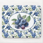 Niedliche Blaubeeren Mousepad (Vorne)