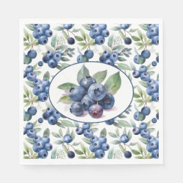 Niedliche Blaubeeren Serviette