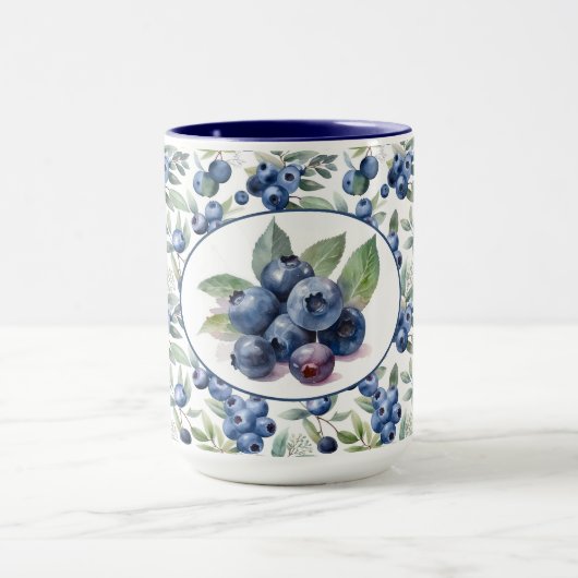 Niedliche Blaubeeren Tasse (Zentrum)