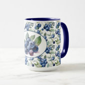 Niedliche Blaubeeren Tasse (VorderseiteRechts)