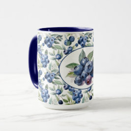 Niedliche Blaubeeren Tasse