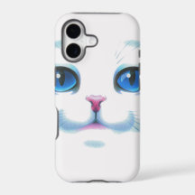 Niedliche blaue Augen der Katze