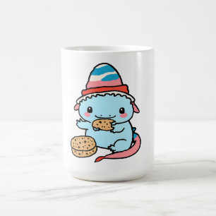 niedliche blaue Axolotmen Weihnachten Kaffeetasse
