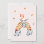 niedliche blaue Babydusche Danke Karte (Rückseite)