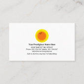 Niedliche blaue Batterieladung Milchflasche Babysi Visitenkarte (Rückseite)