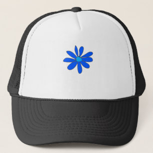Niedliche blaue Blume Truckerkappe
