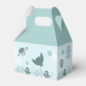 Niedliche blaue Boys unter dem Meereswasser Farbe  Geschenkschachtel (Rückseite)