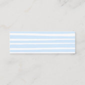 Niedliche blaue Display-Duschkarteneinlage Mini Visitenkarte (Rückseite)