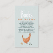 Niedliche Blaue Hühnerbücher für Kinder Begleitkarte (Vorderseite)