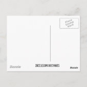 Niedliche blaue Kids brachiosaurus dinosaurier art Postkarte (Rückseite)