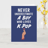 Niedliche blaue KOPP-Karten für Kinder Karte (Gelbe Blume)