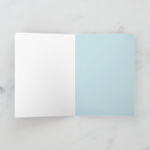 Niedliche Blaue Ozeanwellen geniessen Ihren Urlaub Karte (Innenseite)