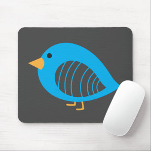 Niedliche blaue, raue Vögelmücke Mousepad