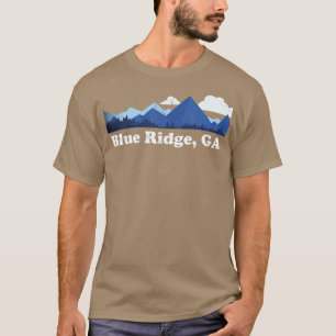 Niedliche blaue Ridge Georgia Berge GA Retro Disto T-Shirt