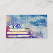 Niedliche blaue Rose Wasserfarbenbücher für Kinder Begleitkarte (Vorderseite)