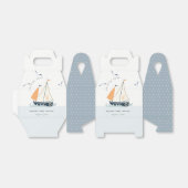 Niedliche blaue Sailboat Pastel Babydusche Geschenkschachtel (Ungefaltet)