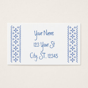 Niedliche Blaue Schneeflocken Muster Thunder_Cove