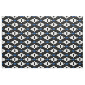 Niedliche blaue Schwarz-Weiß-Katzenmuster Stoff (Fat Quarter (45,7 x 55,9 cm))